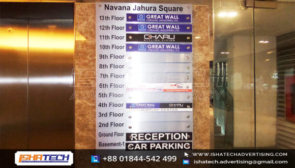 FLOOR DIRECTIONAL NAMEPLATE, LIFT NAMEPLATE