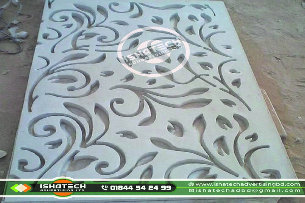 CNC Jali Cutting Board with Acp Off Cut Acrylic