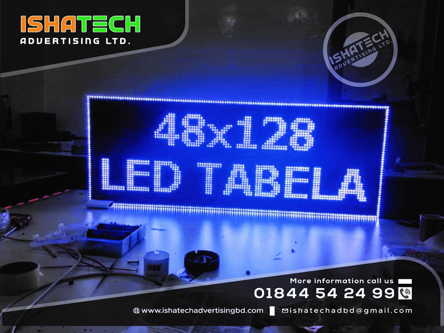 Message Open Led Sign & RGB Full Color Scrolling Message Led Sign Display With LED Module Message Led Sign for Indoor & Outdoor Message Led Display in Bangladesh