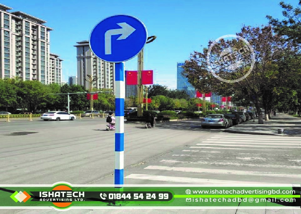 Stainless Steel Direction Sign Board & Arrow Sign Board, Aro Sign Board with Green Road Sign Board on Metal Stand, Directional Signs, Street Metal Signs or Canvas Print, Custom Sign, Road Sign for Outdoor & Indoor Aro Sign Board in BD