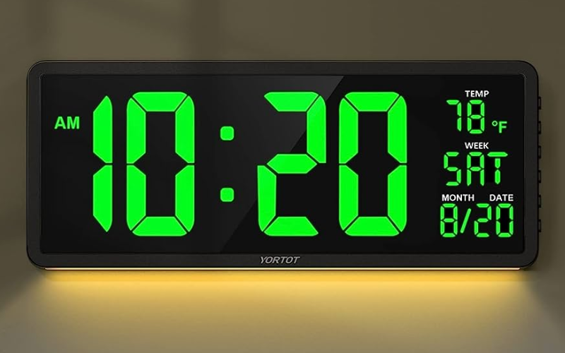 Digital Led Clock, 3D LED Digital Clock Electronic Table Clock Alarm, Digital LED Clock