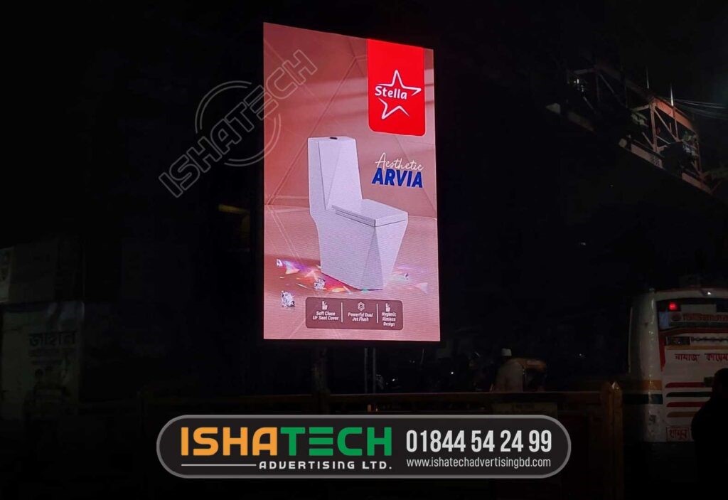 IshaTech Advertising LTD give all kind of Outdoor and indoor Led Moving Display full color p5, p6, p7, p8, p9, p10 services in Bangladesh. To get led moving display rent and sell price please contact with us. We are the best led advertising agency in Bangladesh. Our company already complete 2500+ led moving display indoor and outdoor in Bangladesh. We have Different kind of led moving display such as p5 p6 p7 p8 p9 p10 etc. Led Moving Display p5 p6 p7 p8 p9 p10 rent and sell price in Bd.