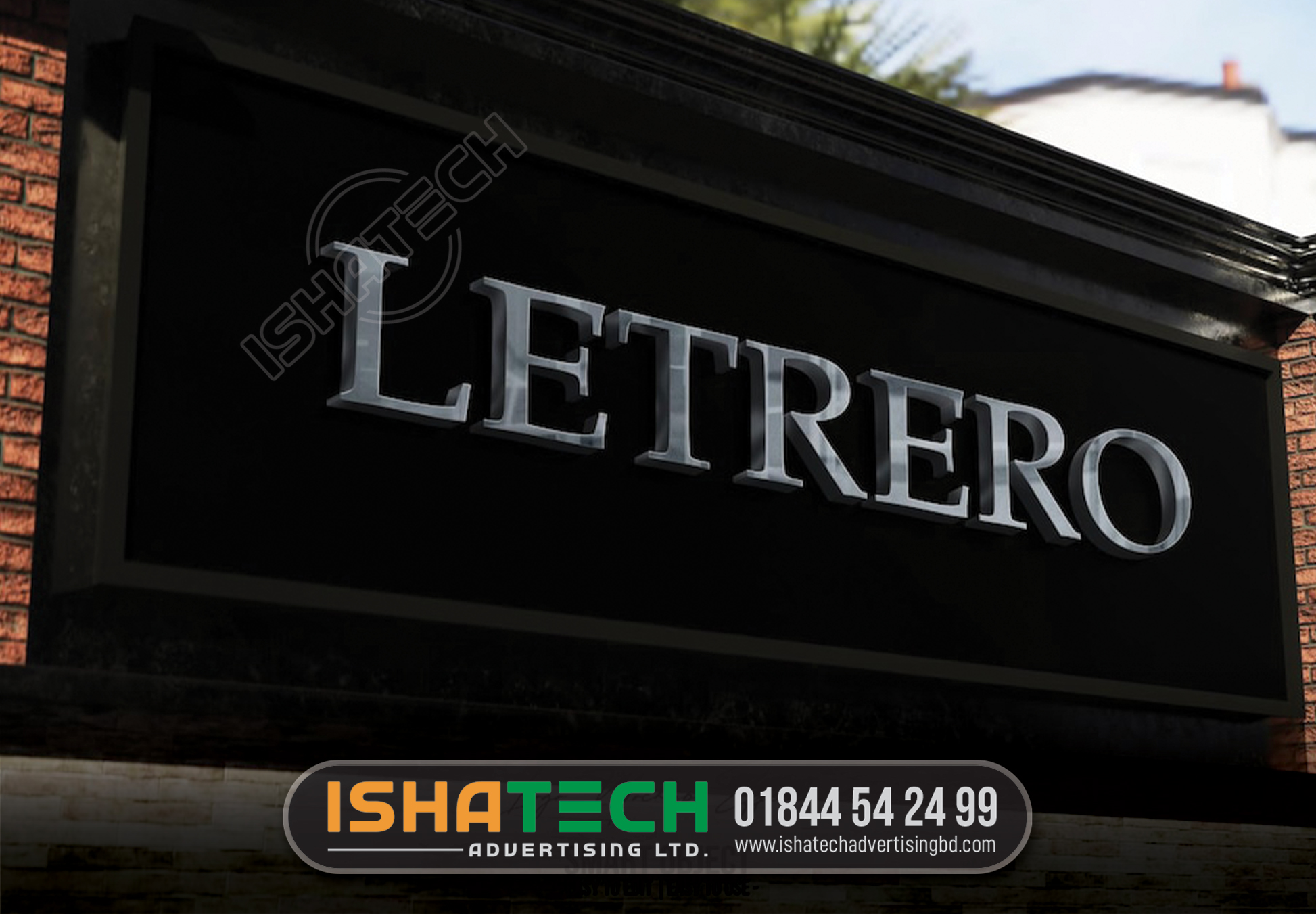 LETRERO OUTDOOR LETTER NAMEPLATE MAKING BY SS LETTER BD