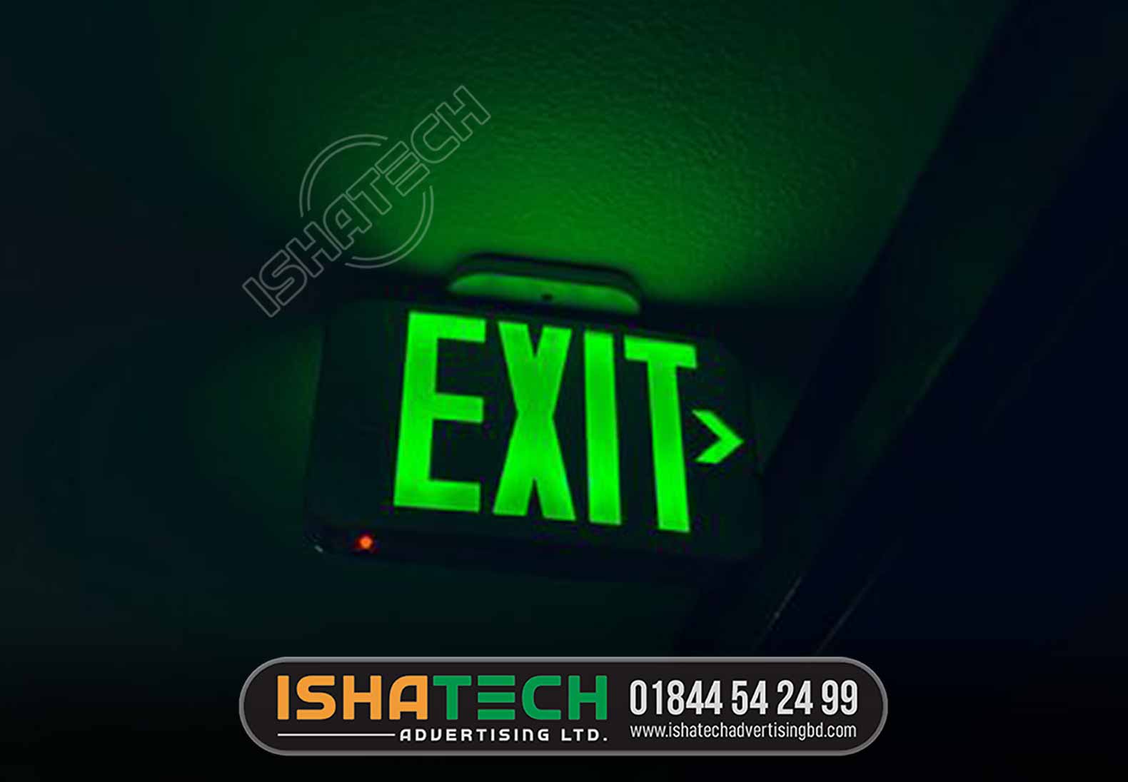EXIT NEON LETTER SIGNBOARD