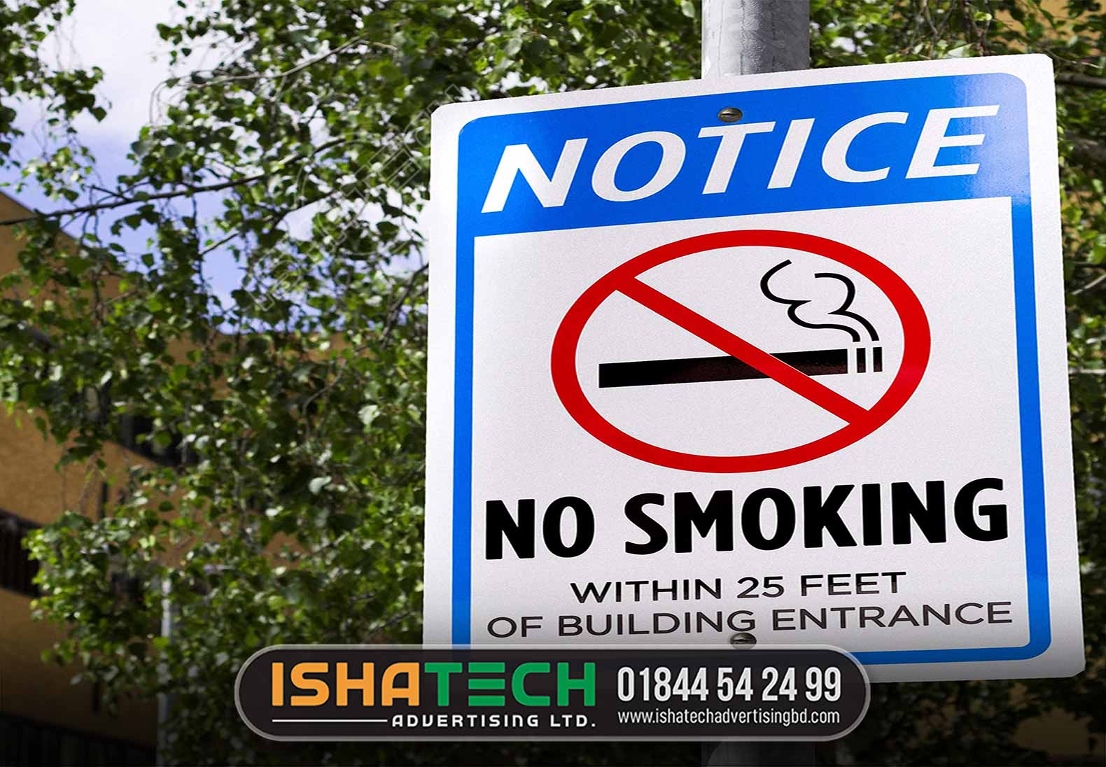 NO SMOKING NOTICE SIGNBOARD MAKING SERVICE IN BD