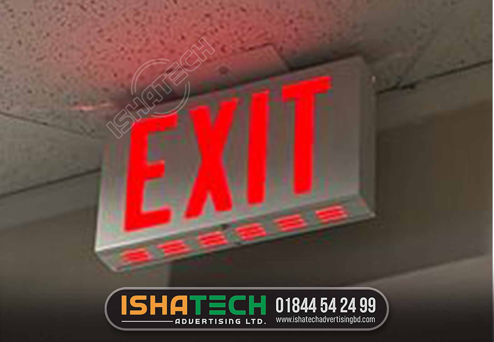 EXIT LED SIGNBOARD DESIGN AND MAKING SERVICE IN GULSHAN