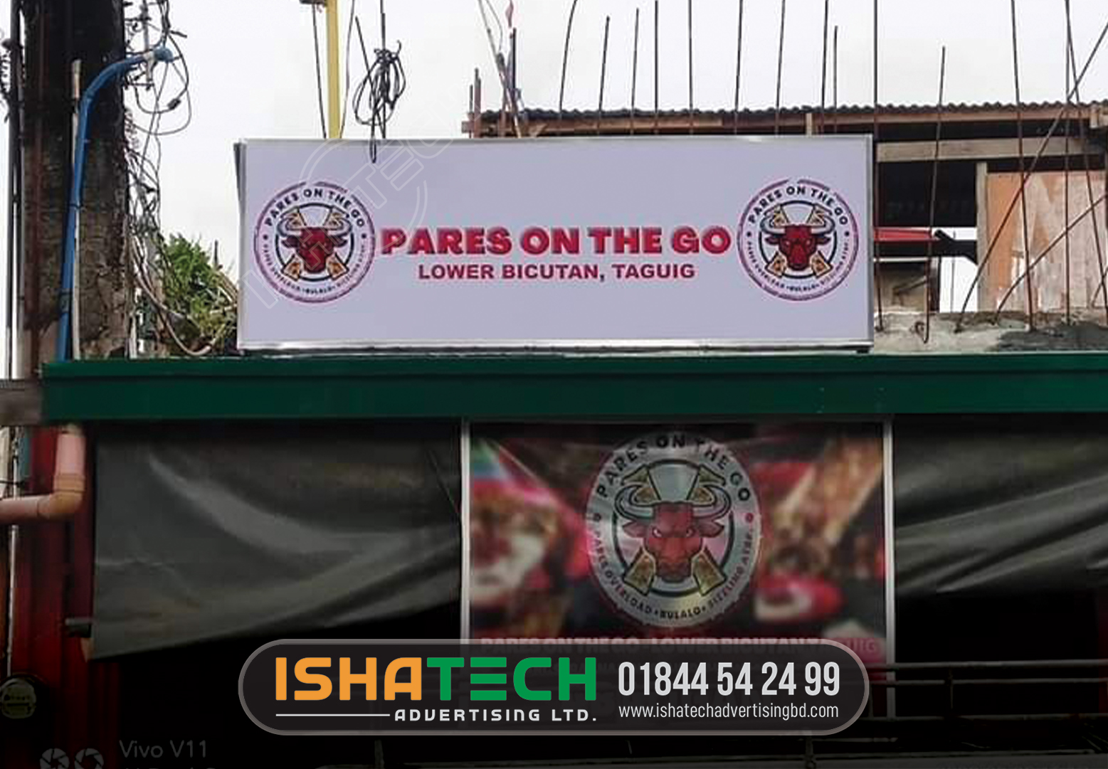 PARES ON THE GO ROOPTOP PROFILE AND LOGO SIGNBOARD MAKING IN DHAKA BANGLADESH, LED SIGN BD, BILLBOARD BD, SIGNBOARD BD