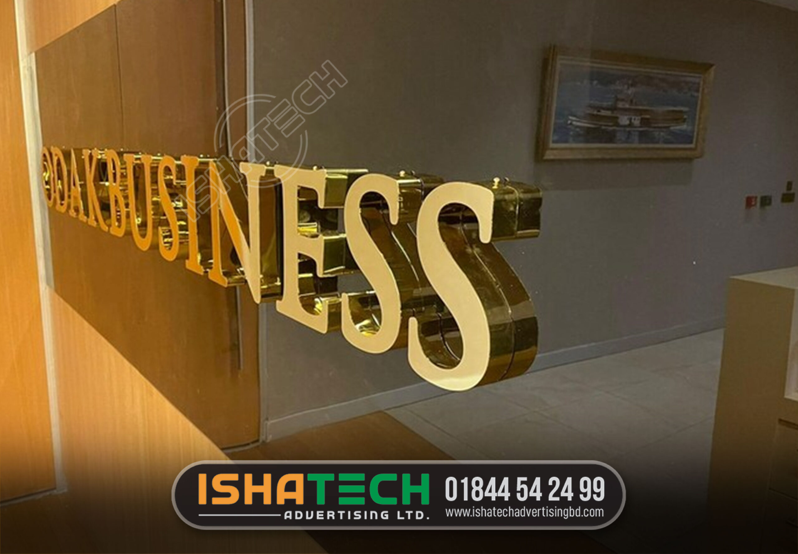 Golden,Silver Polished Stainless Steel Letter, For Advertisement IN CHITTAGONG BD