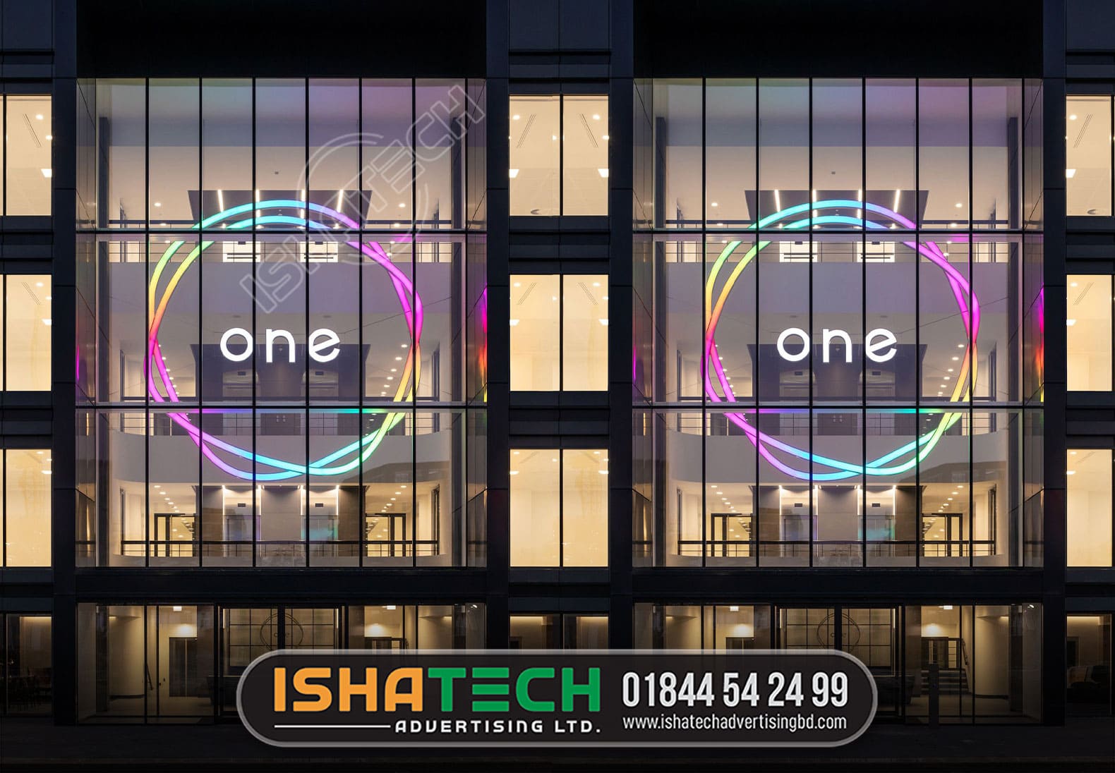 OUTDOOR GLASS AND LED NEON SIGNAGE MAKER IN DHAKA BANGLADESH