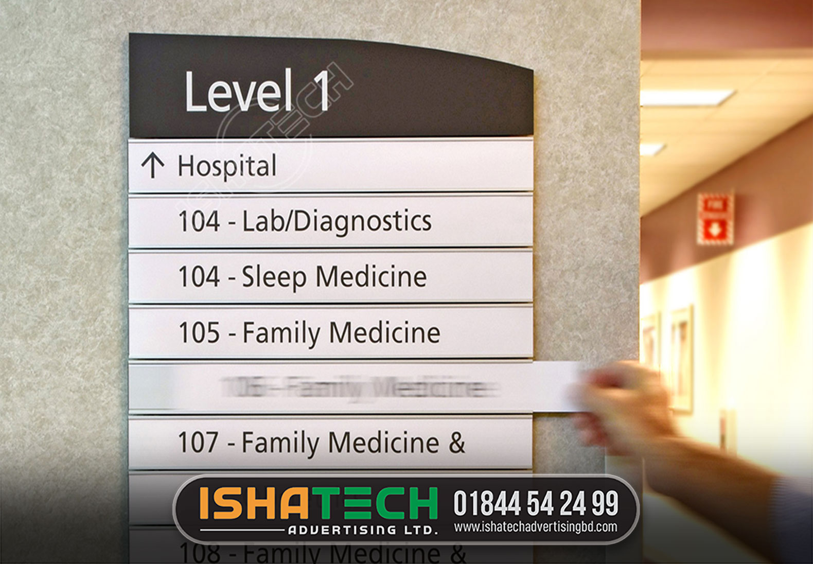 HOSPITAL LABEL DIRECTIONAL SIGNBOARD MAKING BD BY ISHATECH ADVERTISING LTD