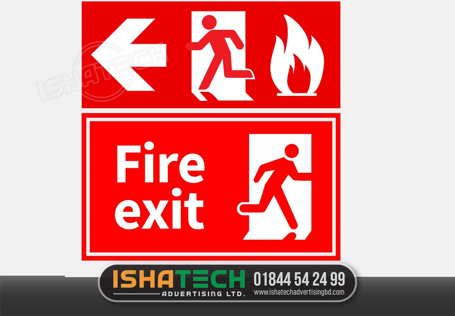 FIRE EXIT SAFETY SIGNS, SAFETY STICKER MAKING BD, SAFETY SIGNAGE BD, OFFICE SAFETY SIGNS, WARNING SIGNS