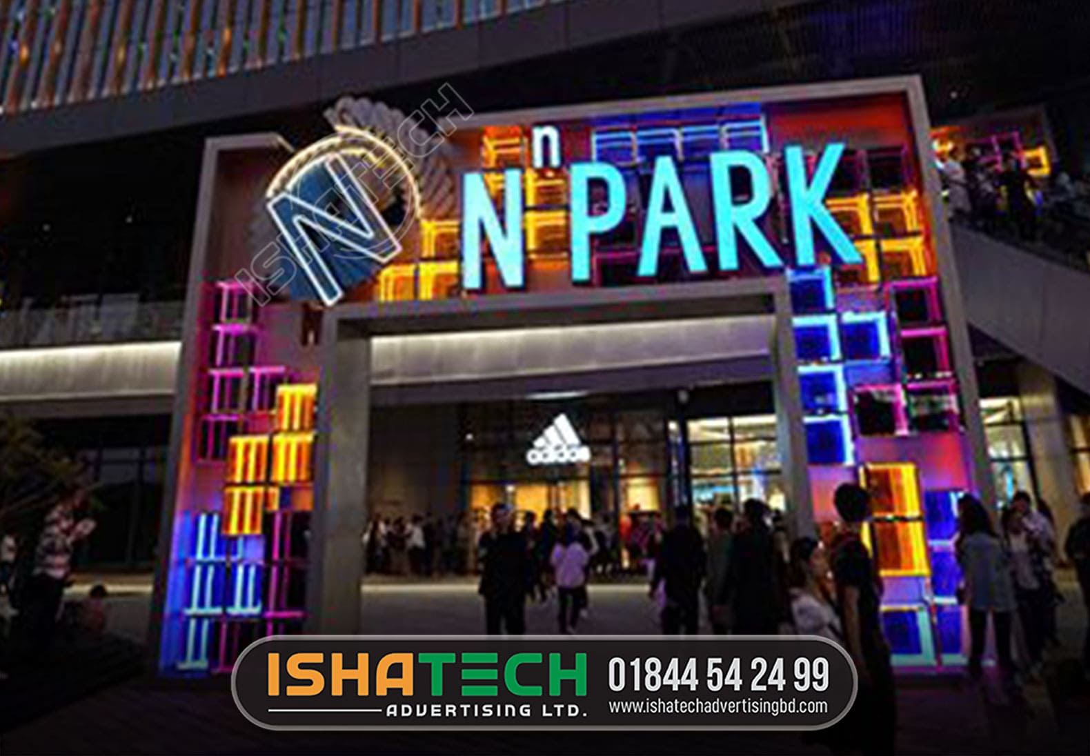 N PARK AND SHOPPING MALL LED LIGHTING SIGNAGE BD, BEST LED SIGNBOARD MAKING COMPANY BD, SHOP SIGN BD, STORE SIGN BD