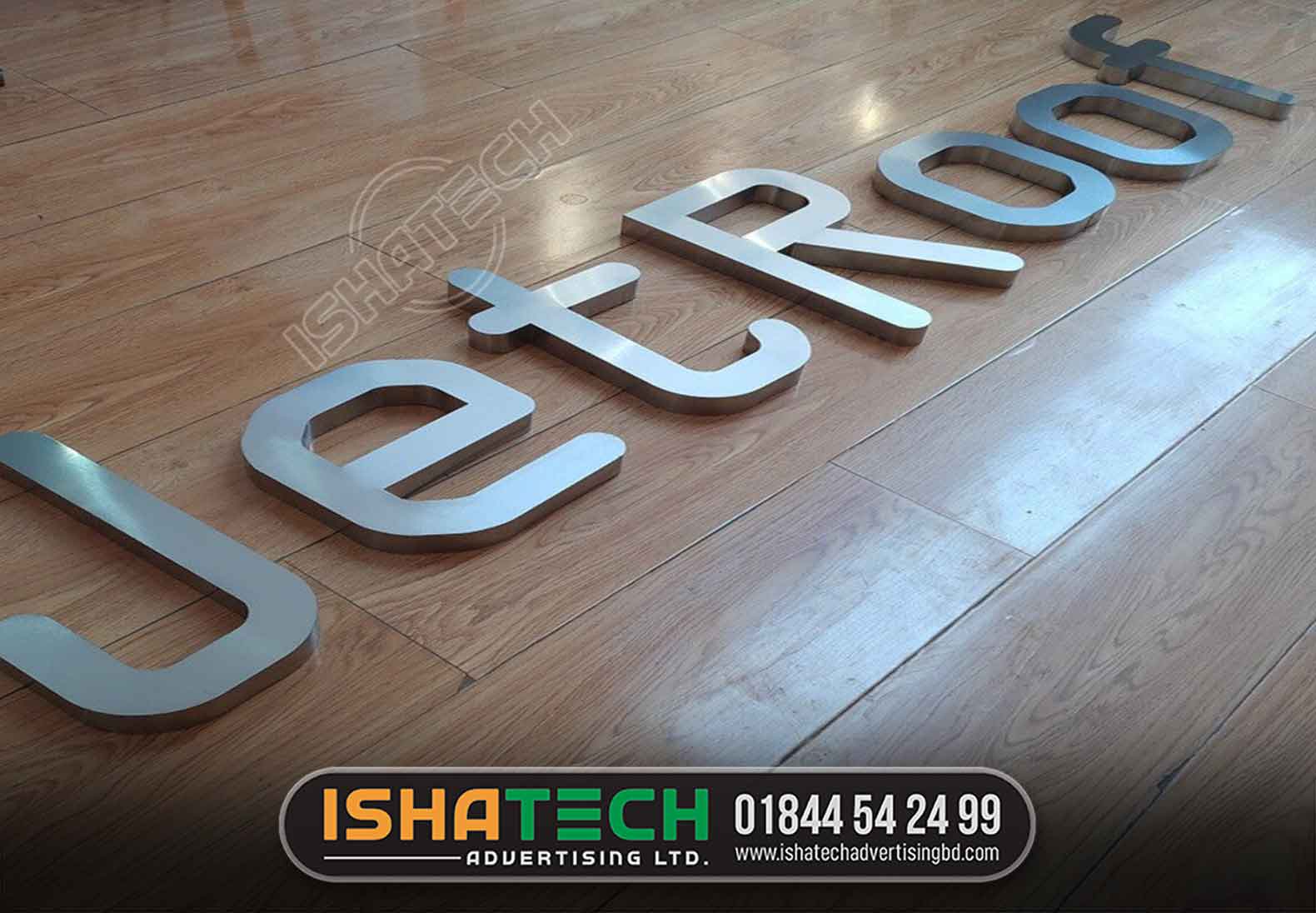 SS LOGO MAKING FOR OFFICE INTERIOR DESIGN IN DHAKA BANGLADESH, Stainless Steel Letters Signage Maker in Dhaka, Logo Design Services in Bangladesh.