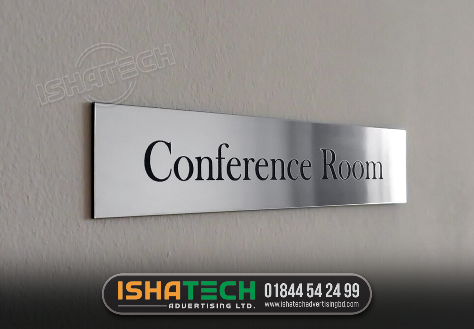 CONFERENCE ROOM STAINLESS STEEL NAME PLATE | MEETING ROOM NAME PLATE | Name Plate Meeting Room Sign Board Manufacturer