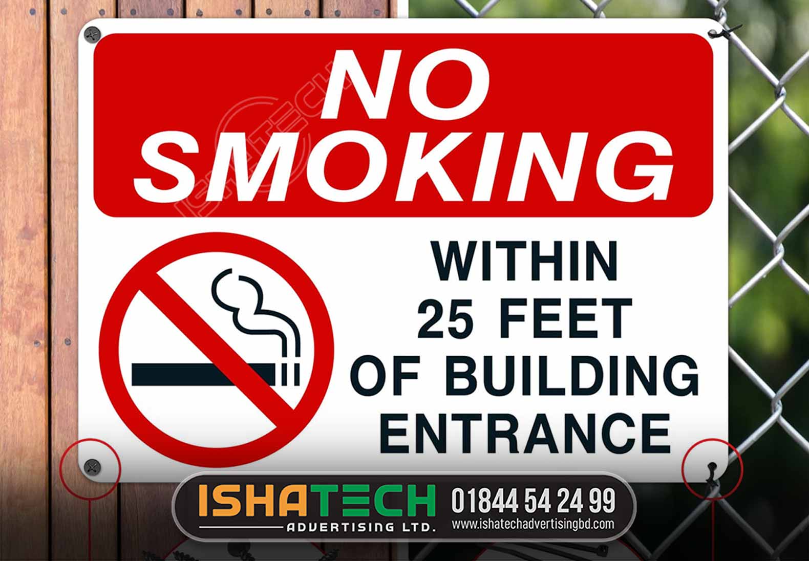 NO SMOKING SIGNBOARD DESIGN AND PRINTING SERVICE IN BD