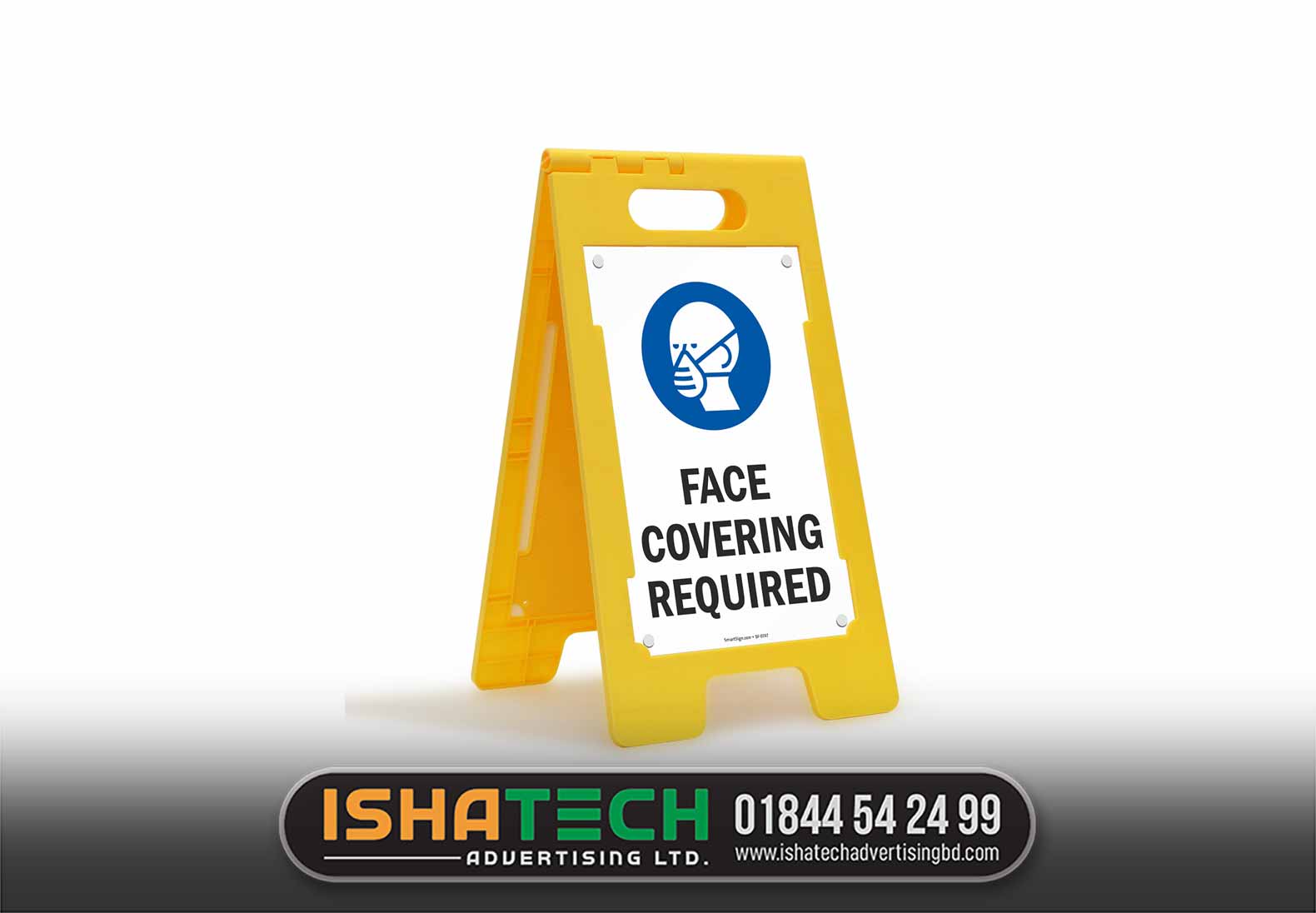 FACE COVERING STAND SIGNAGE BD