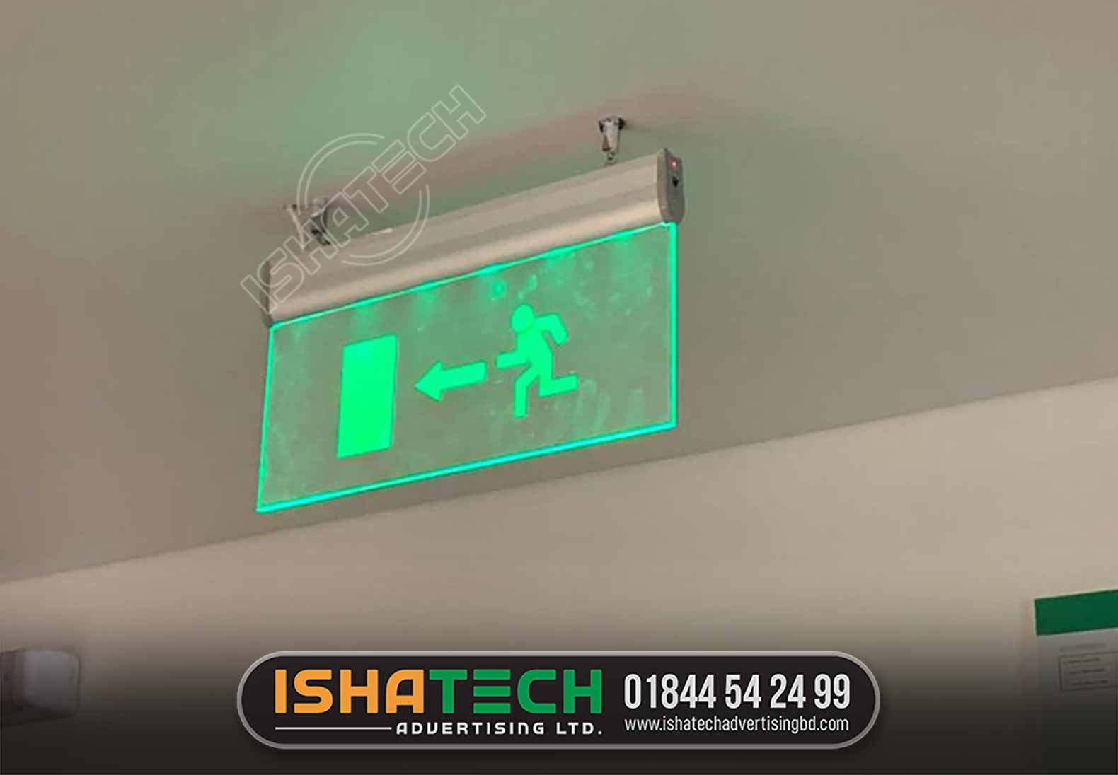 Acrylic LED Emergency Exit Sign