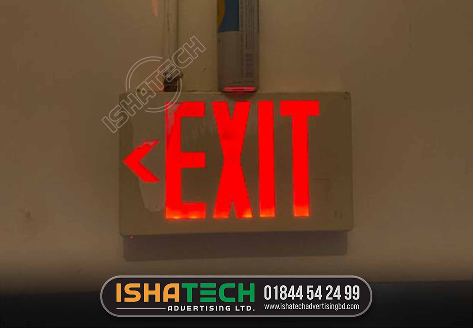 Acrylic Led Emergency Exit Signs