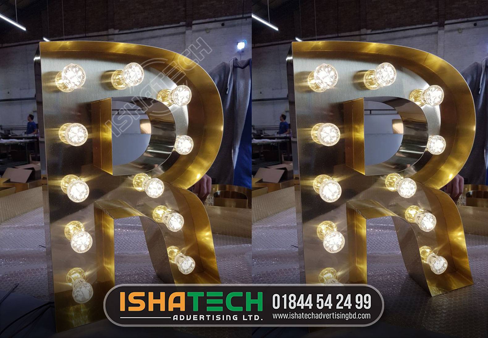 marquee letter, led marquee letter signage | marquee R lighted Signage maker in Dhaka, Chittagong BD