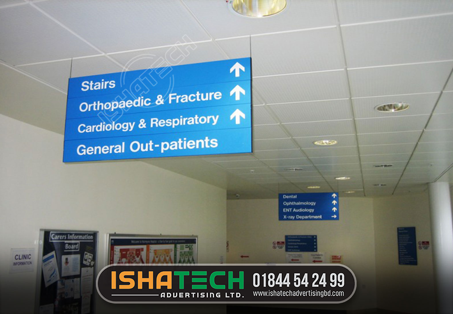 STAIRS DIRECTIONAL NAME PLATE, ORTHOPAEDIC AND FRACTURE, GENERAL OUT-PATIENTS NAME SIGNS, DIRECTIONAL SIGNAGE IMAGE