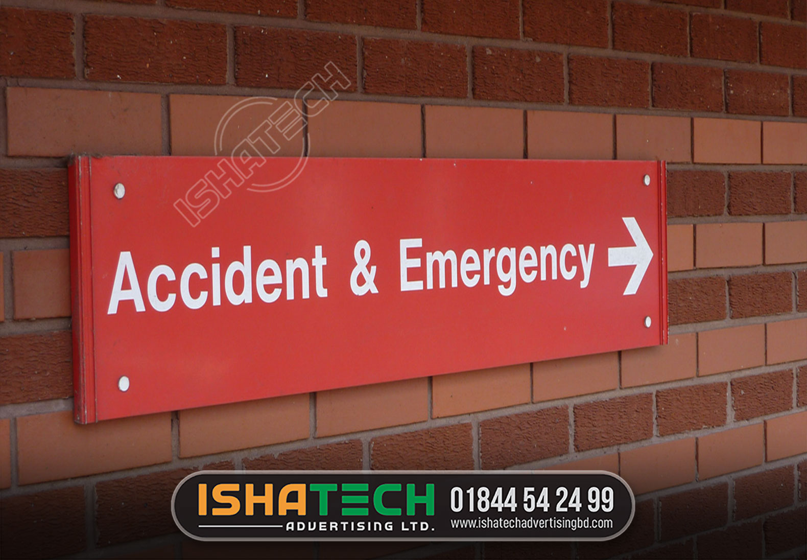 ACCIDENT AND EMERGENCY WALL NAME PLATE FOR OFFICE SIGNS | SIGNAGE NAME PALTE MAKER AND MANUFACTURER IN BD
