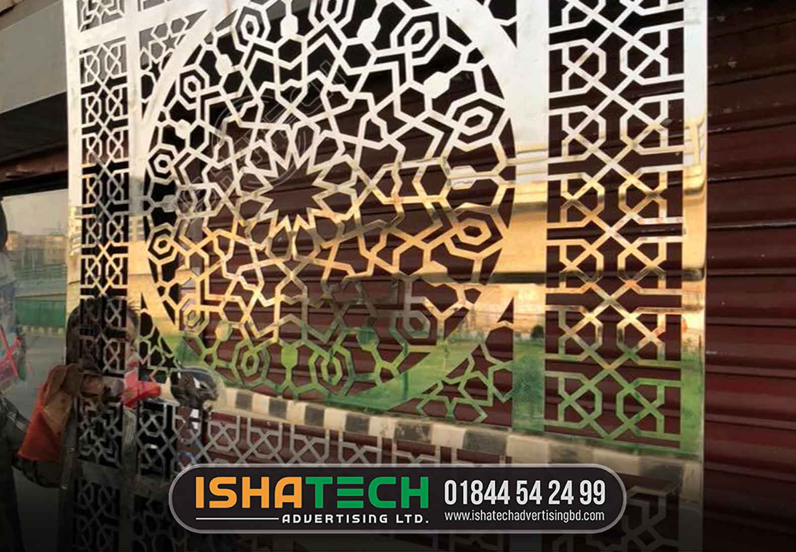 Stainless steel laser cutting panel design Dhaka, Bangladesh