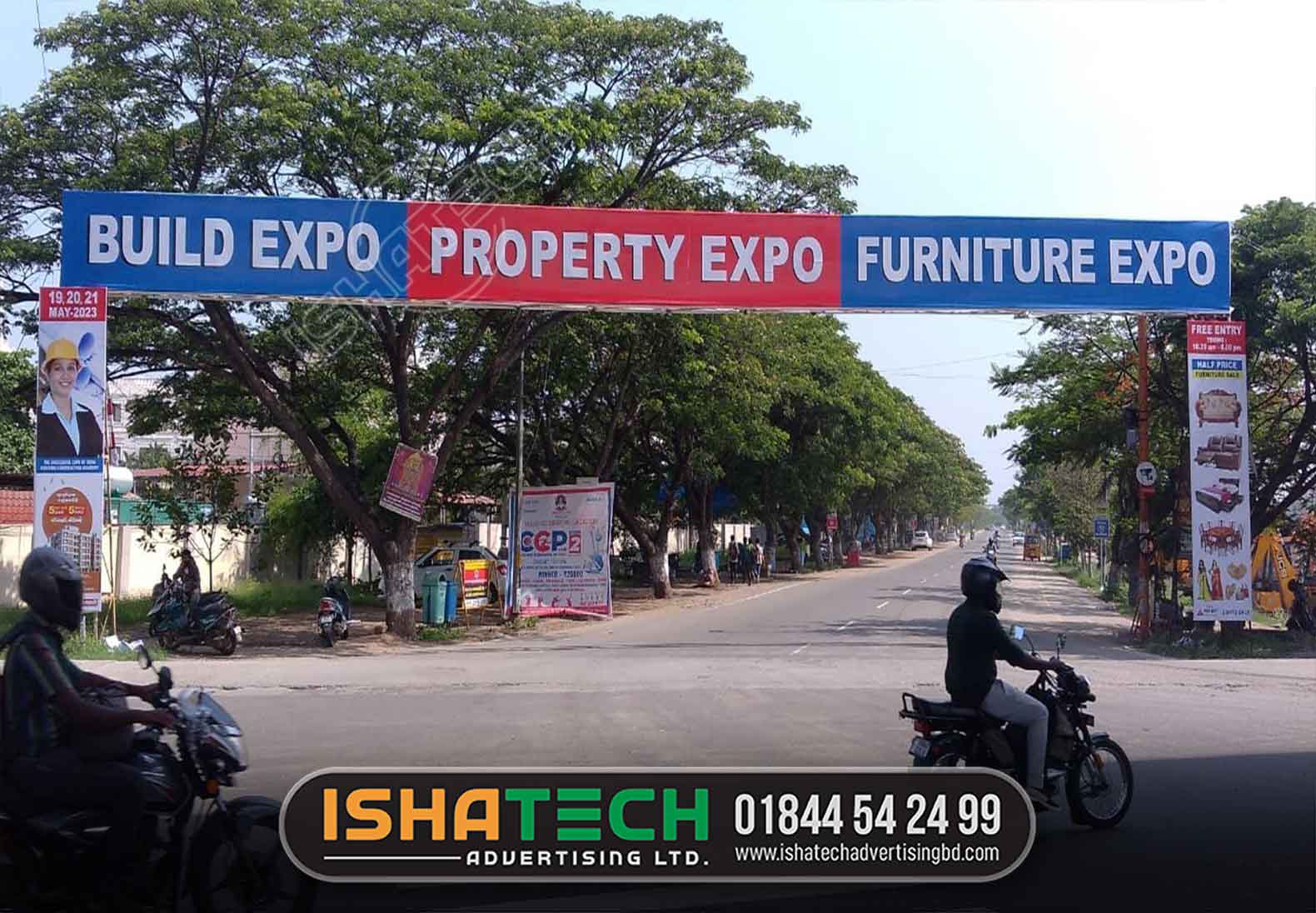 BUILD EXPRO SIGNBOARD, PROPERTY EXPOR BILLBOARD, FURNITURE EXPRO NAME PLATE, ROAD BRANDING SIGNBOARD AND BANNER FESTOON DESIGN AND PRINTING SUPPLIER BD