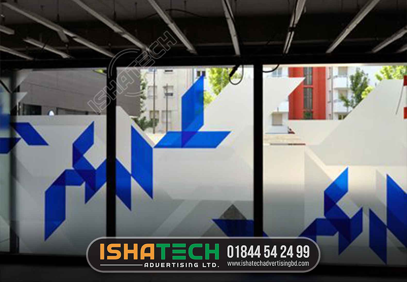 Frosted Glass Sticker Design and Printing Press in Dhaka, Bangladesh
