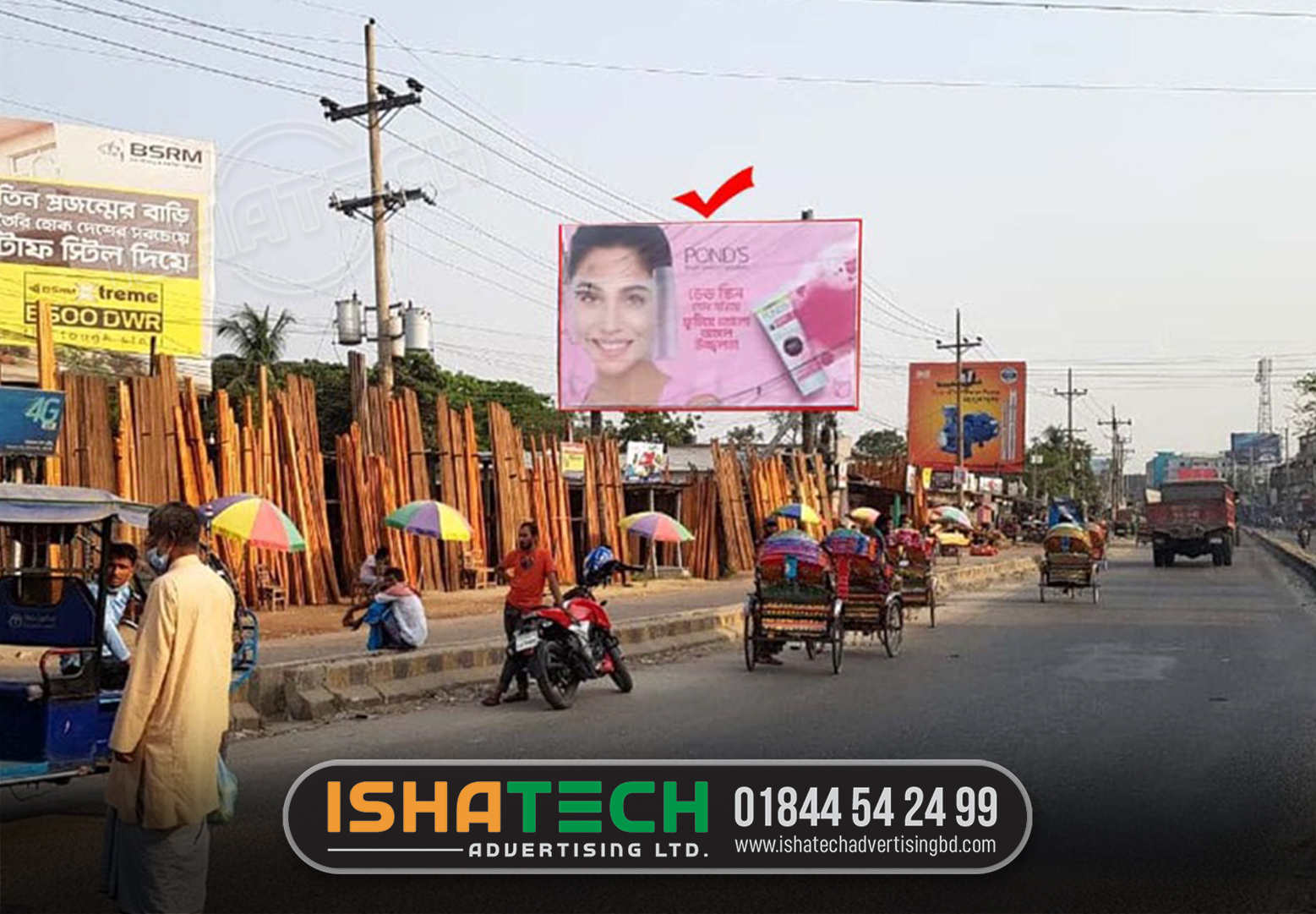 The price range of VARITO P4/P6/P8/P10 Outdoor LED Advertisement billboard in Bangladesh at GCTL from BDT 4,50,000 to BDT 15,50,000.