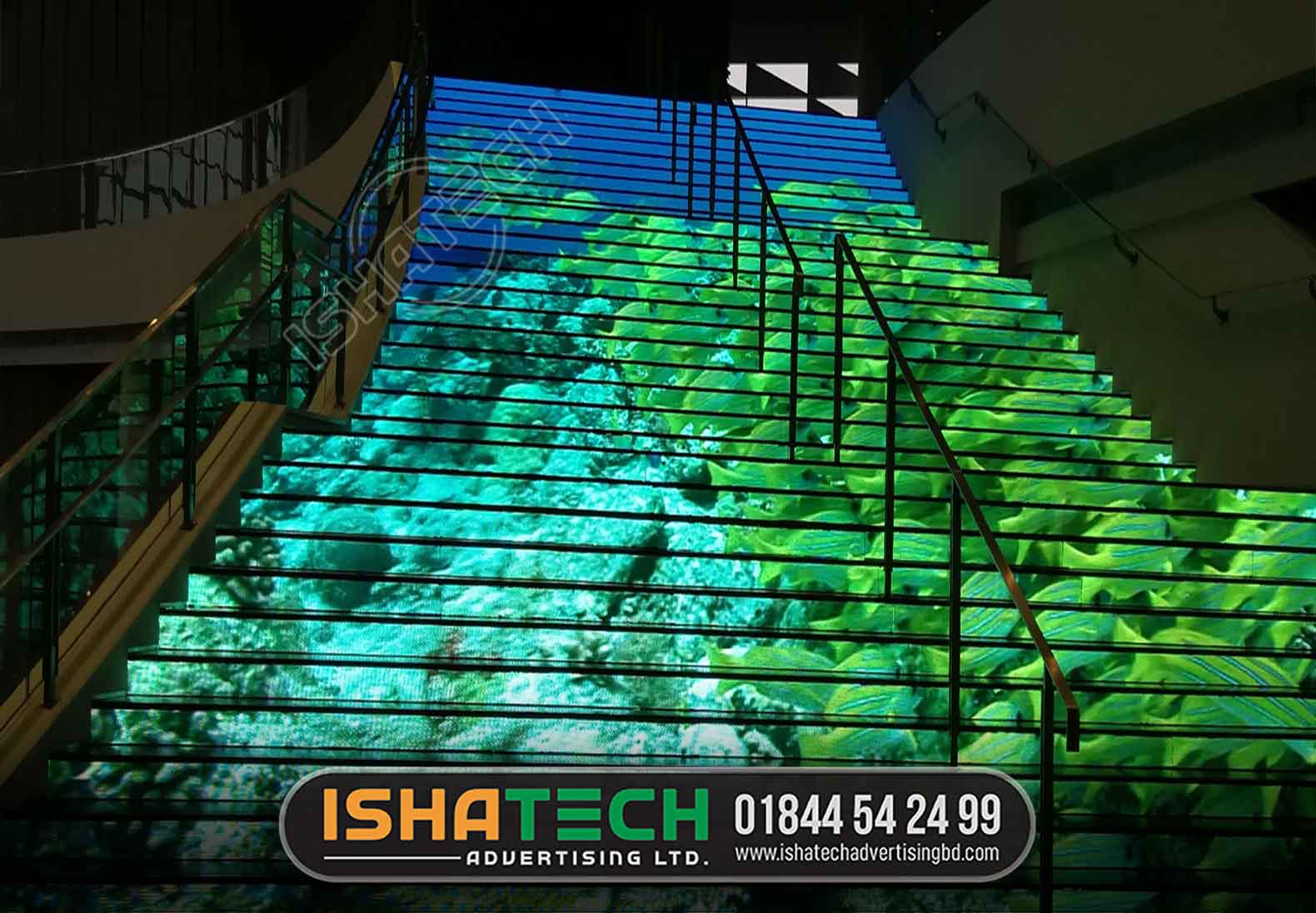Video Times Stairs Fixed Led Display, Indoor, The Universe is endless It is Infinite It is Boundless In this age of Metaverse and Digital Life digitising your outdoor space can pave your way towards creation of a Tech Savvy Organisation Imagine the possibilities Get tailormade solutions for digitising your Outdoor Space through our specially curated Outdoor LED Display Technology Get your tailor made solution for your space and get assured with our unmatchable tech support Outdoor LED Display Systems are used at a lot of places such as Construction Projects Government Arenas Corporate Houses Retail Houses Institutions Digital OOH Spaces and whatnot USPs of our Outdoor LED Display Technology Ranging Pixel Customised Fitting Water Proof Energy Efficient Tech Weather Proof Systems Remote Operation Software Support 24x7 O amp M support Tailormade Solutions