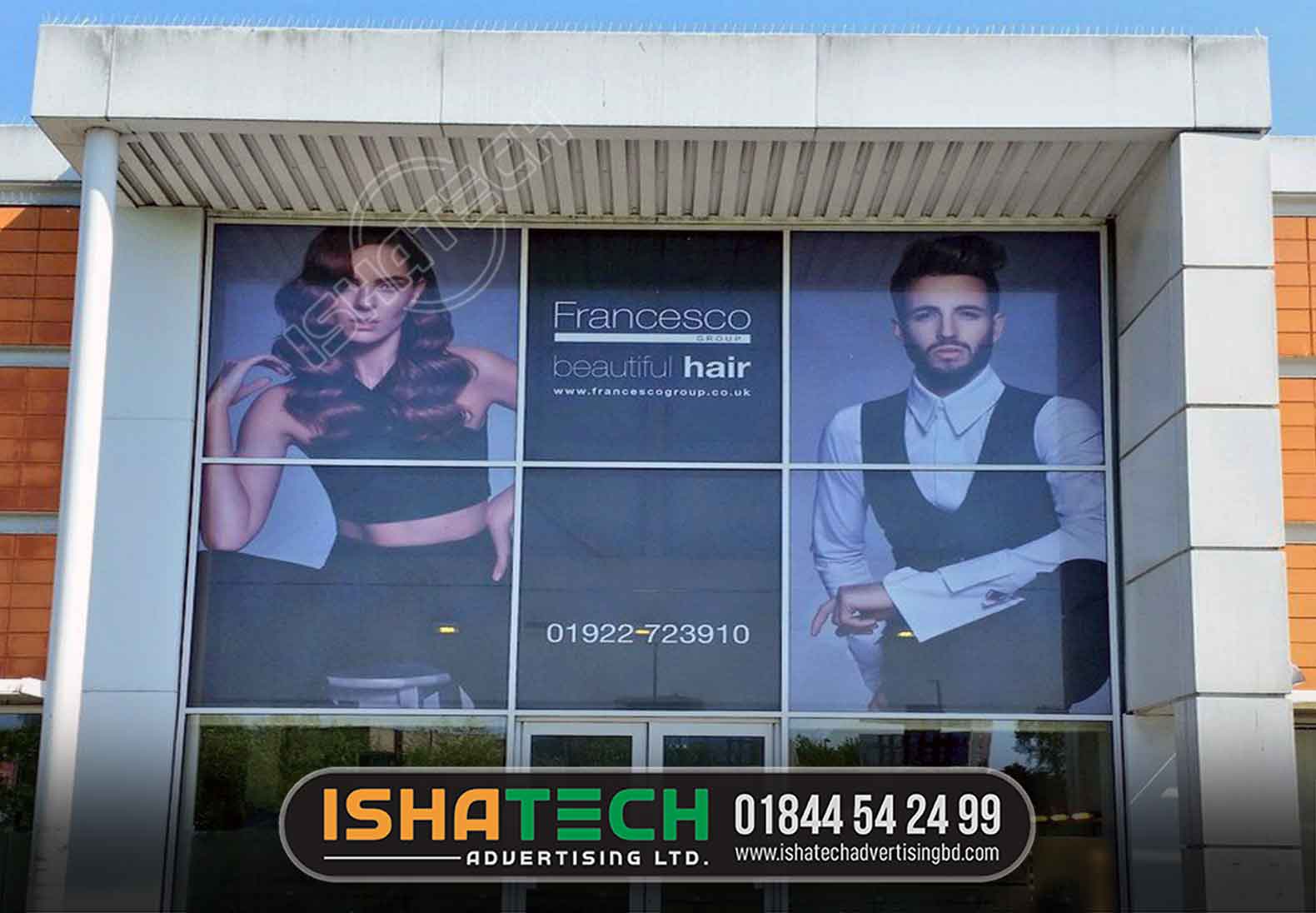Office Glass cutting Frosted Sticker Print & Pasting Price in Bangladesh
