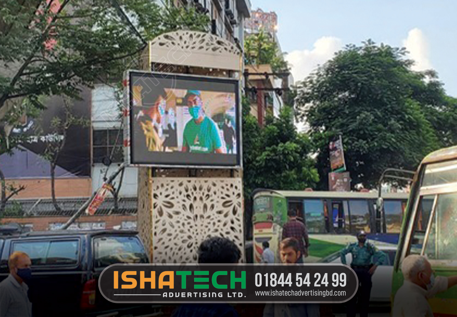 digital led moving display screen billboard making bd
