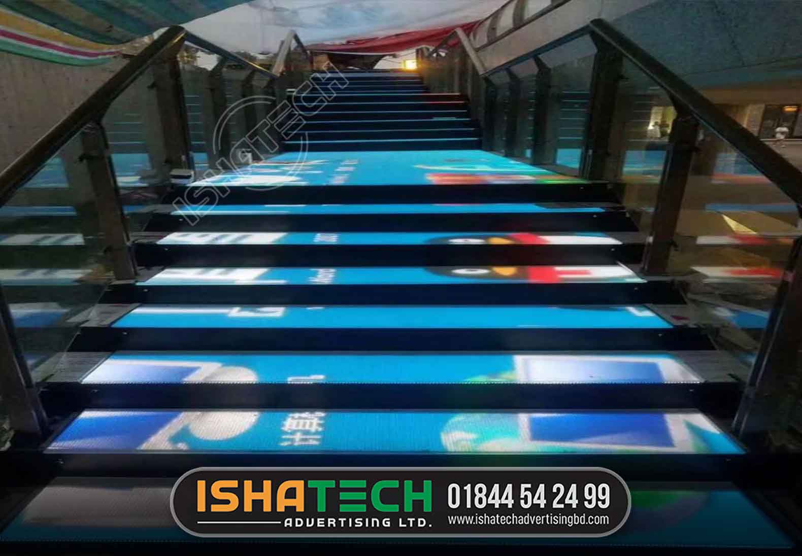 TOPLED Floor dance small pixel pitch P3.125 led light stairs outdoor floor display screen for shopping mall
