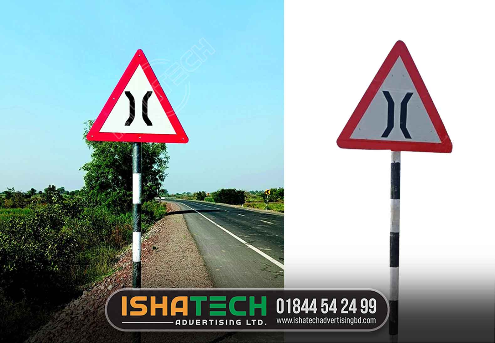 White Aluminium Right Hair Pin Bend Cautionary Retro Reflective Road Signage, Thickness: 3mm