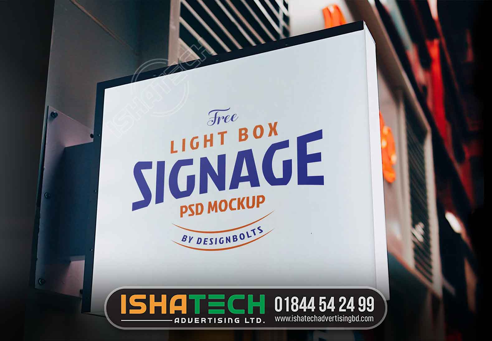 LIGHTBOX SIGNAGE FOR SHOP OUTDOOR BRANDING OR ADS IN DHAKA, BANGLADESH