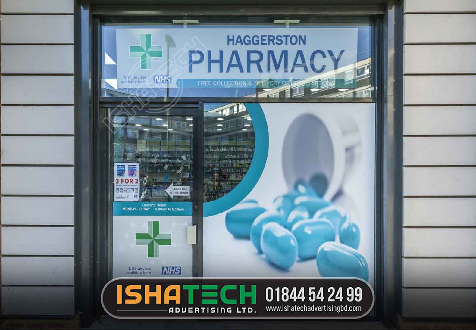 Haggerston Pharmacy and Travel Vaccine and Health centre. BEST SIGNBOARD MAKING COMPANY IN DHAKA, BANGLADESH