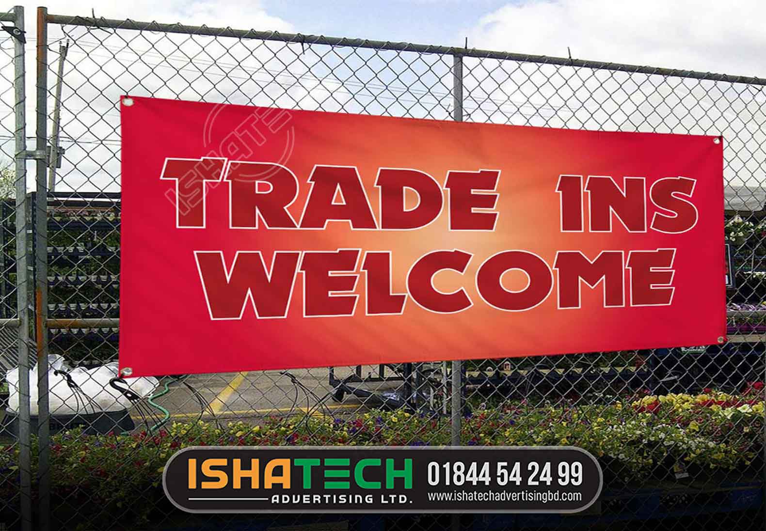 TRADE INS WELCOME OUTDOOR PROJECTS SIGNBOARD DESIGN AND MAKING SERVICE IN DHAKA, BANGLADESH