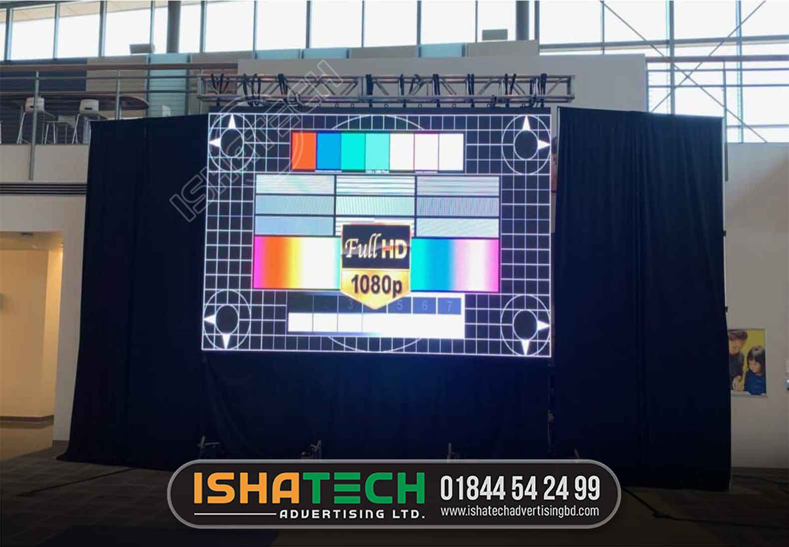 Shopping Mall Outdoor Building Wall Mounted Advertising Billboard Led Display Screen Structure, LED DISPLAY MANUFACTURER
