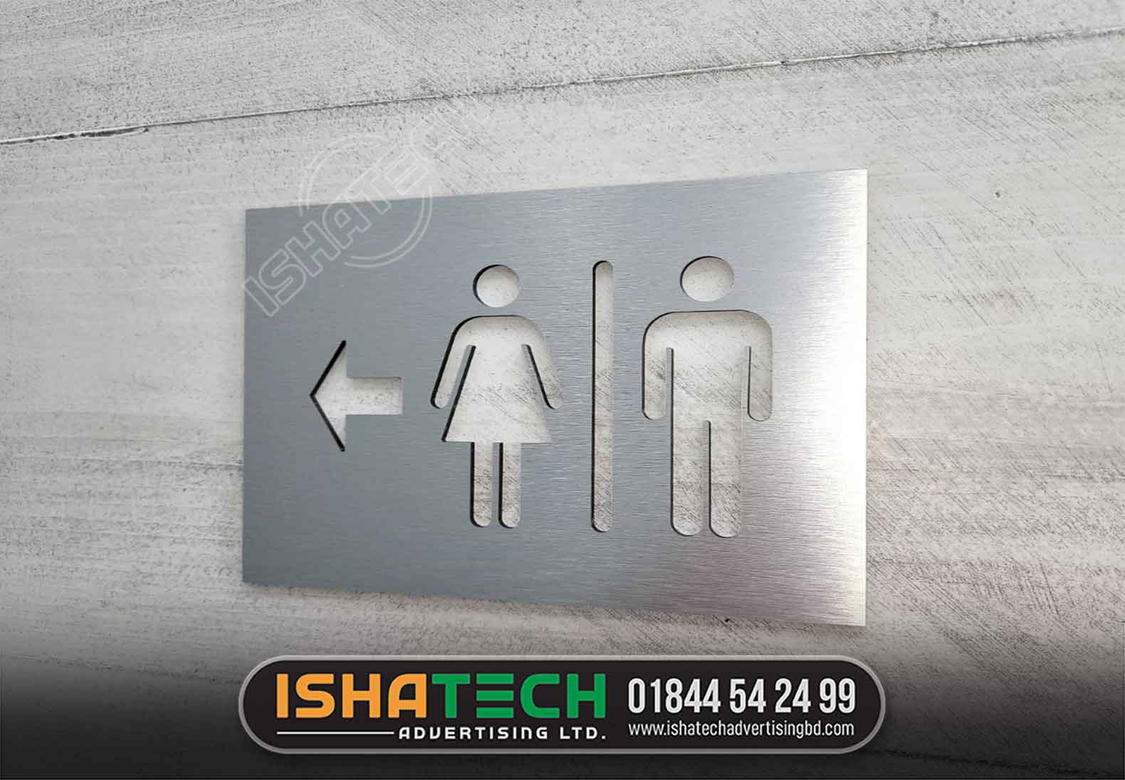 MEN AND WOMEN TOILET DIRECTIONAL SIGNS BD, NAME PALTE MAKING COMPANY IN GULSHAN