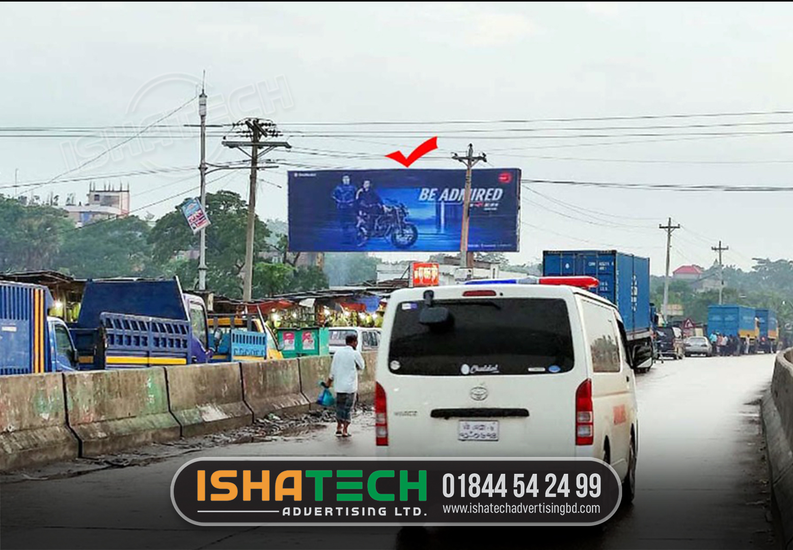 Advertising on Hoarding in Dhaka