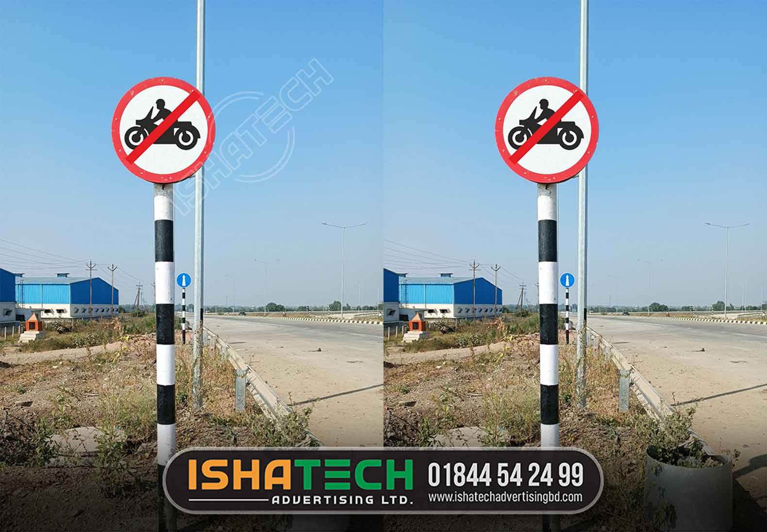 White Red Equilateral Triangle Highway Sign Boards, For Road Safety Sign MAKING BY ISHATECH ADVERTISING LTD