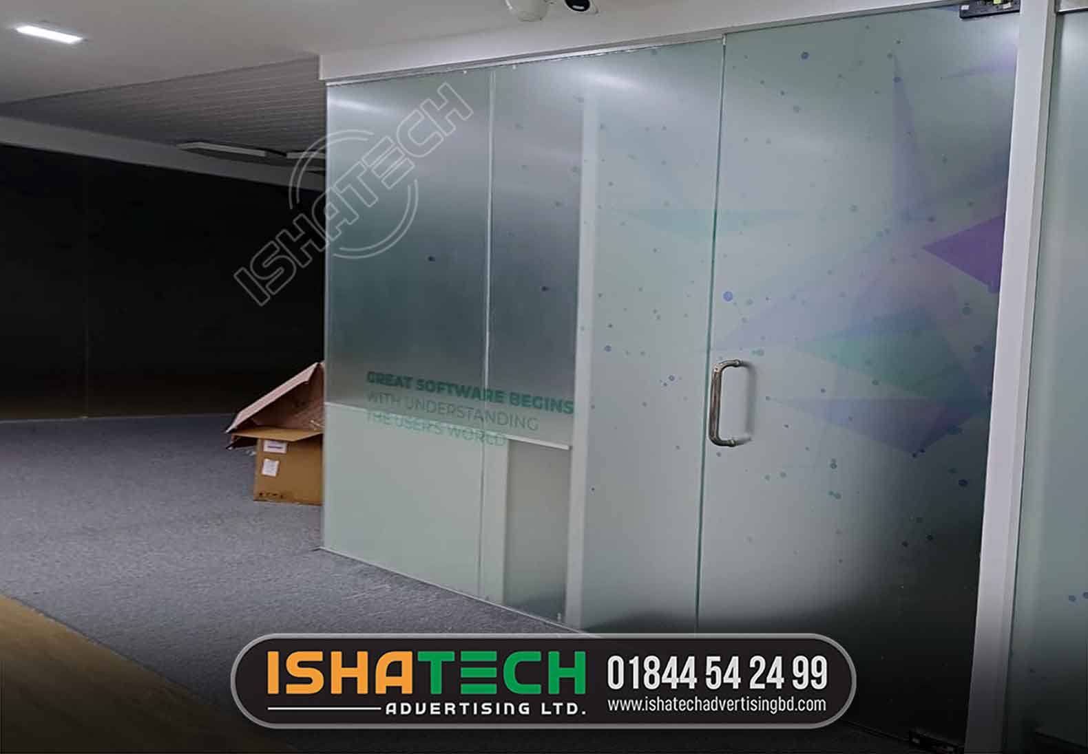 Glass & Aluminium Works, Glass Wall System Partition Price Interior Exterior with Aluminium Framed Frameless Door Sliding Folding Movable Frosted