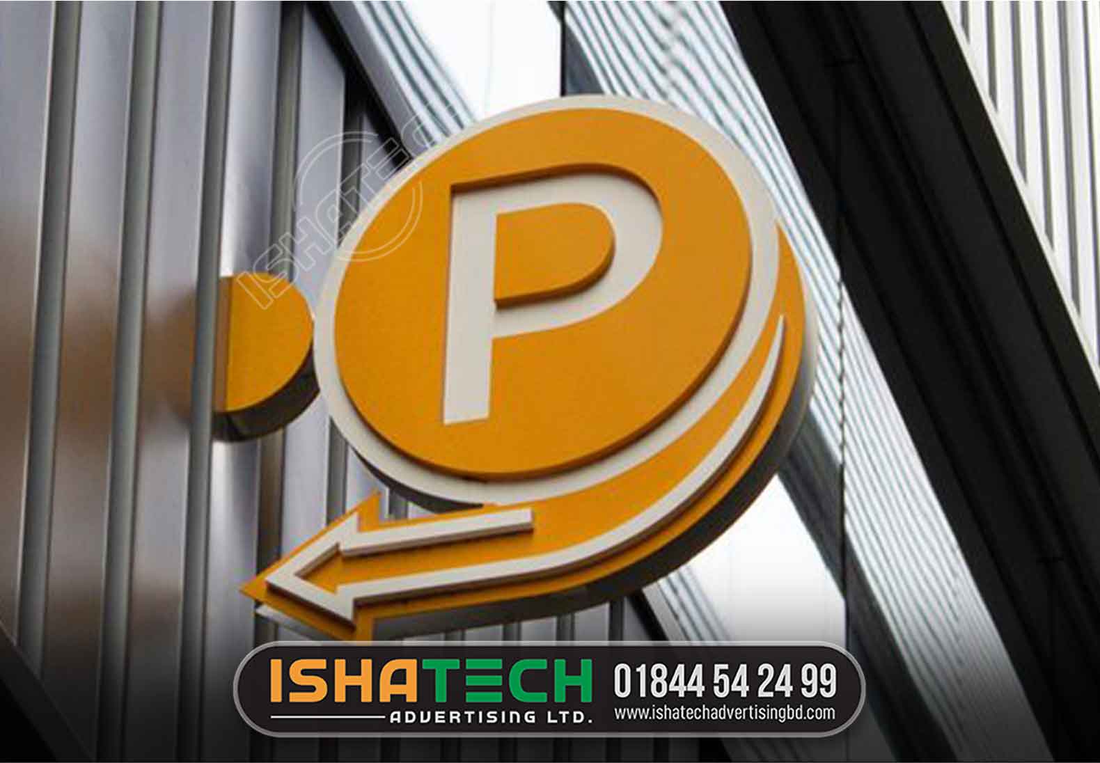 P BELL SIGN, ACRYLIC LIGHTING BELL SIGNBOARD MAKING BY ISHATECH ADVERTISING LTD