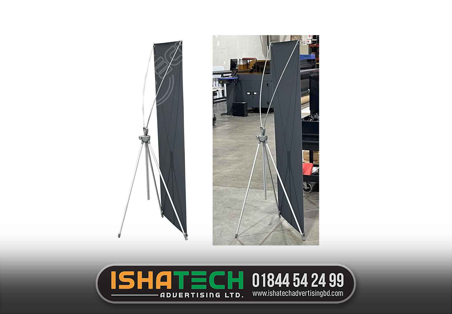 X Banner Stand with Graphic