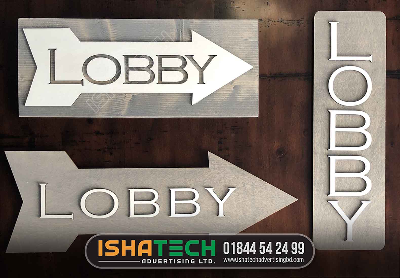 lobby shop directional signs