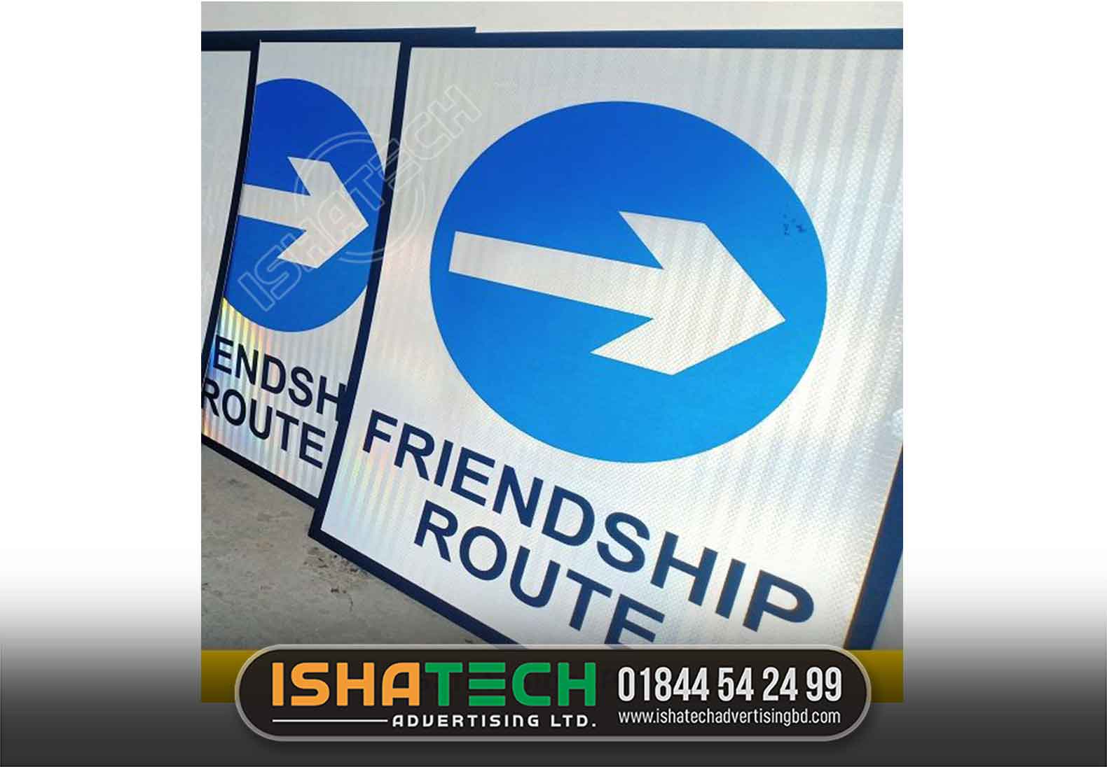 FRIENDSHIP ROUTE DIRECTIONAL SIGNBOARD