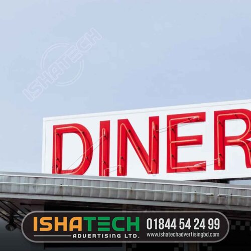 NEON LETTER BILLBOARD MAKING BY ISHATECH