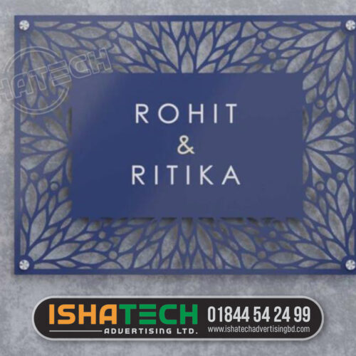 OFFICE PLASTIC NAME PLATE DESIGN AND PRINTING