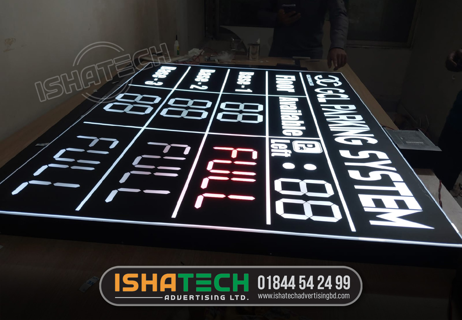 COUNTDOWN LED TIMER PARKING SIGN BOARD