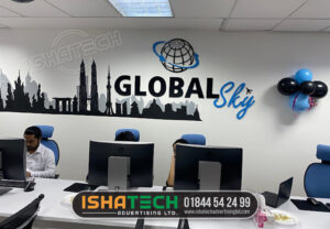 Read more about the article Global Sky Office Indoor Reception Name plate